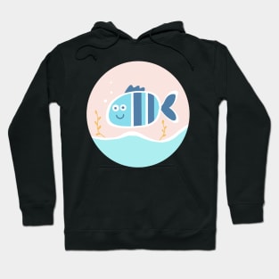 Cute fish in a tank Hoodie